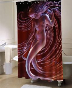 Lalique Mermaid shower curtain customized design for home decor