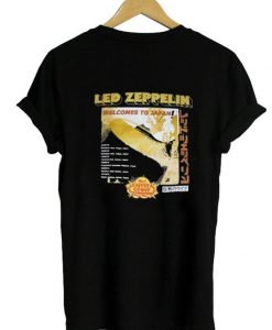 Led Zeppelin Welcome to Japan T Shirt Back