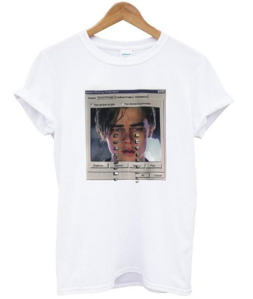 Leonardo Dicaprio crying T shirt