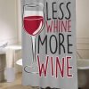 Less Whine More Wine  shower curtain customized design for home decor