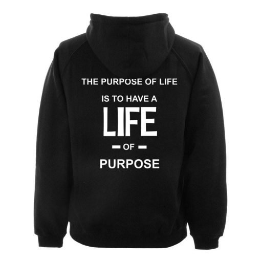 Life Leather hoodie back