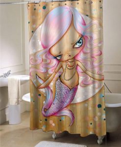 Little mermaid shower curtain customized design for home decor