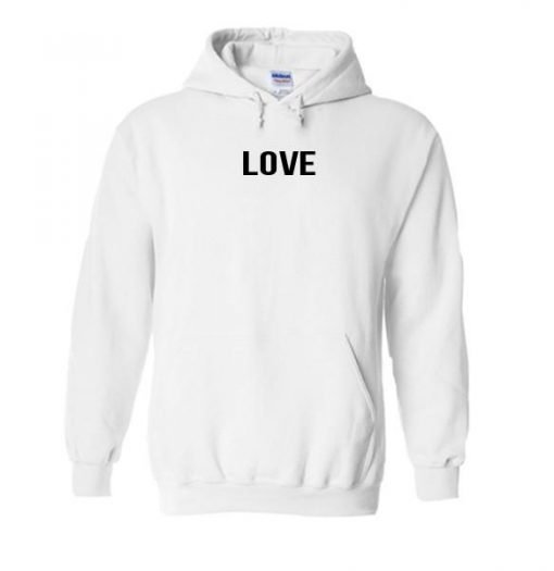 Love font hoodie