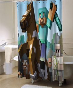 Minecraft Mine Craft Game shower curtain customized design for home decor