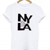 NY LA tshirt