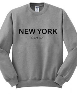 New York SOHO Grey Sweatshirt