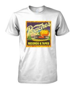 Peaches record and tapes tshirt