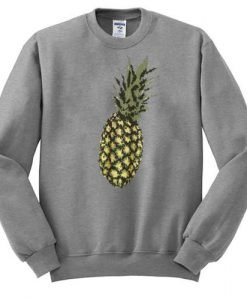 Pineapple Jacquard Pullover Sweatshirt