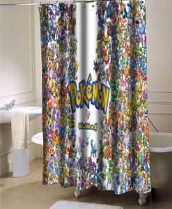 Pokemon all shower curtain customized design for home decor