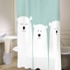 Polar Bear  shower curtain customized design for home decor