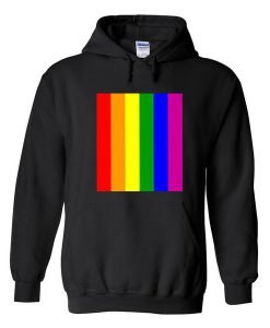 Rainbow Line Colour Hoodie