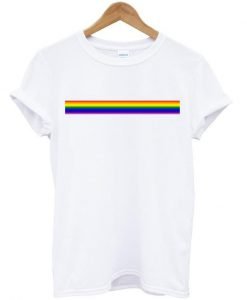 Rainbow line tshirt
