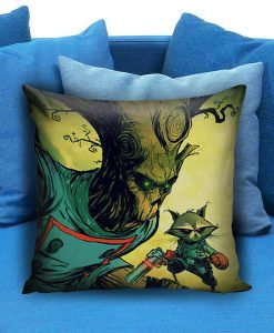Rocket Raccoon and Groot guardian of the galaxy Pillow case