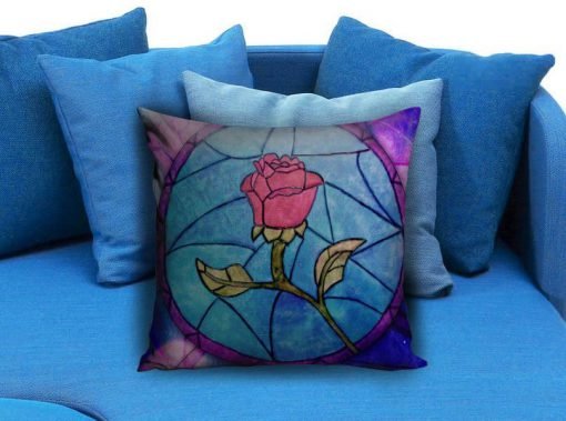 Rose Beauty and the Beast Pillow case