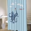 SANMOU Design Octopus  shower curtain customized design for home decor