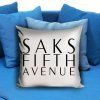 Saks Fifth Avenue New York White Pillow case