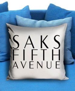 Saks Fifth Avenue New York White Pillow case