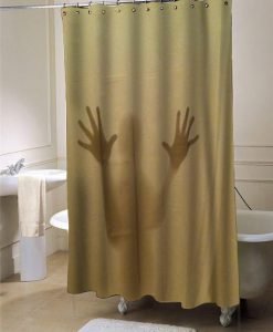 Shadowy Figure Scary shower curtain customized design for home decor