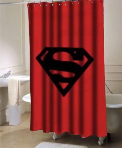 Superman shower curtain customized design for home decor