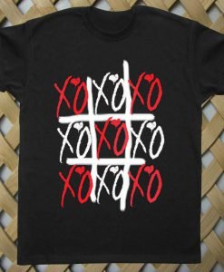 Red White Tic tac toe Trust Issues T shirt