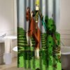 The legend of Zelda Creeper minecraft shower curtain customized design for home decor