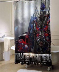 Transformers Age of Extinction Latest shower curtain customized design for home decor