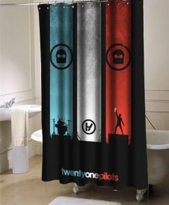 Twenty One Pilots shower curtain customized design for home decor