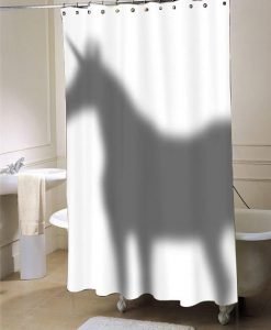Unicorn In The Shower Curtain Shadow shower curtain