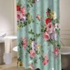 Vintage flower shower curtain customized design for home decor