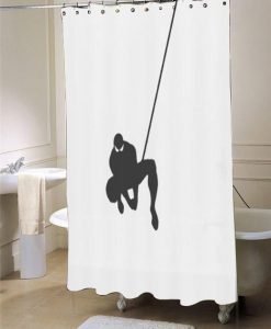 Web Slinging Spiderman shower curtain customized design for home decor