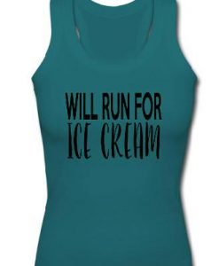 Will run for ice cream tanktop