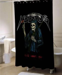 Yeezus Kanye west shower curtain customized design for home decor