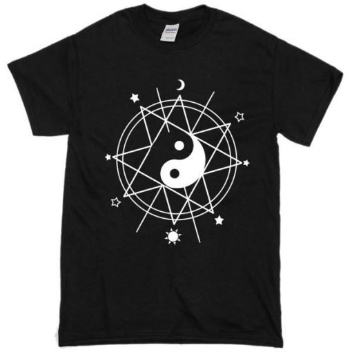Yin Yang Pentagram T-Shirt