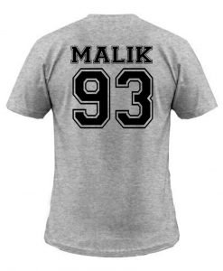 Zayn Malik 93  T shirt BACK