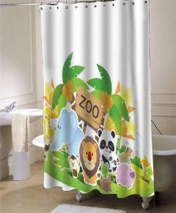 Zoo Cute shower curtain customized design for home decor