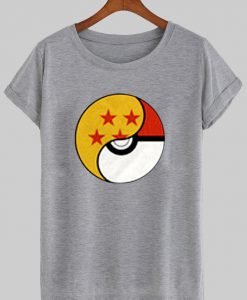 a black dragon ball pokemon crossover shirt