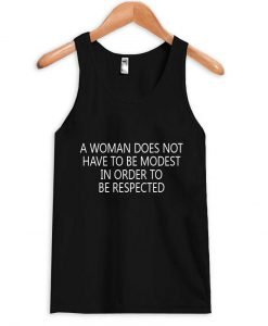a woman does not tanktop