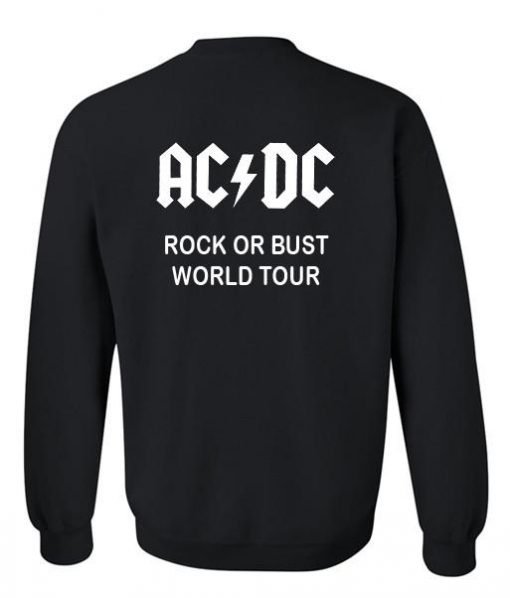 ac&dc sweatshirt back
