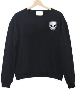 alien pocket black sweatshirt