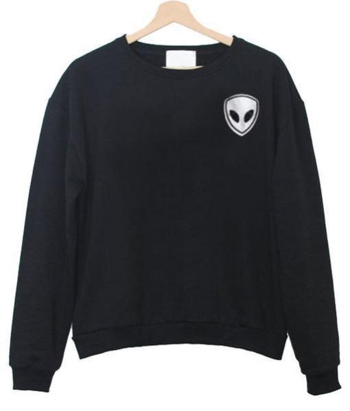 alien pocket black sweatshirt