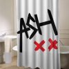 ash signature shower curtain customized design for home decor