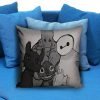baymax groot stitch tothless Pillow case