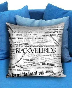black veil brides collage derocative Pillow case