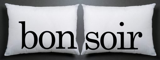 bon soir Pillow case couple pillow case