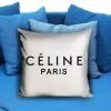 Celine paris fashion white black Pillow case