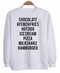 chocolate frech fries sweatshirt