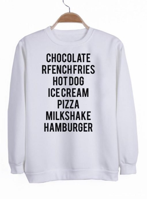 chocolate frech fries sweatshirt