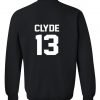 clyde 13 cauple sweatshirt back