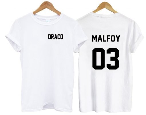 draco  malfoy two side tshirt