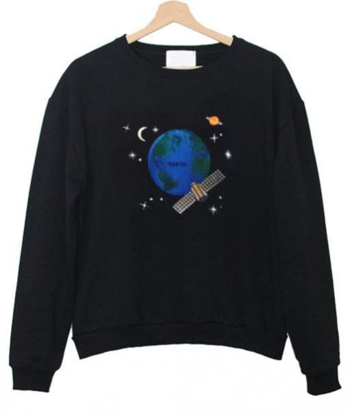 earth satelite sweatshirt